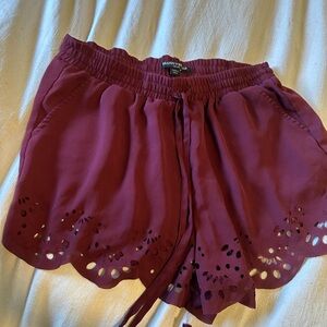 Brandy Melville Burgundy Shorts